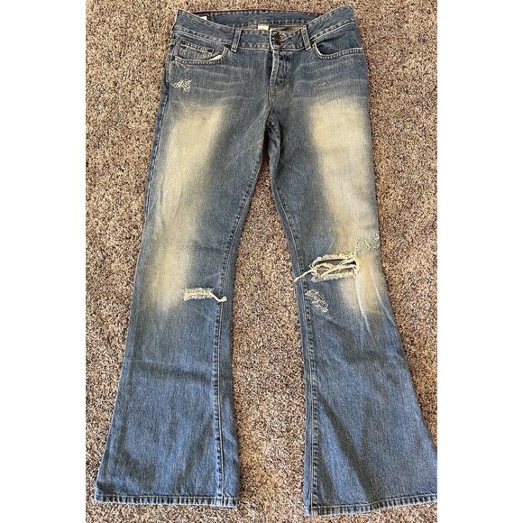 Abercrombie & Fitch Denim - Vintage Abercrombie & Fitch Distressed Flare Jeans ~ Size 8 ~